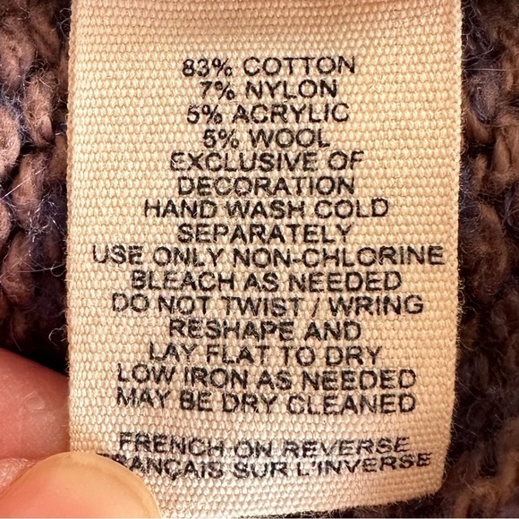 Anthropologie Moth diamond knit boxy cocoon sweater size S/M - Picture 6 of 6